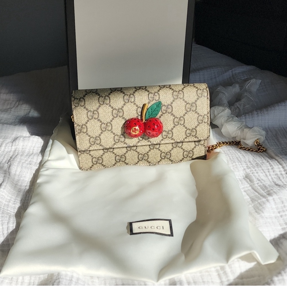 Gucci Supreme Mini Cherry Bag - Limited Edition Bag - NWT